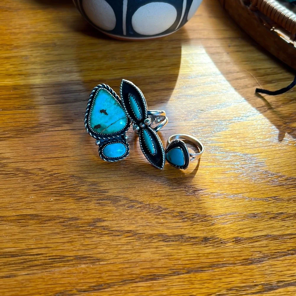 Turquoise Rings - Picture 3 of 4